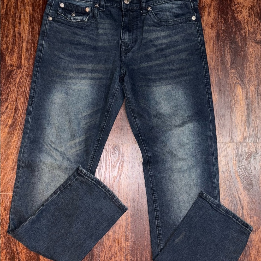 True Religion Men's Dark Blue Jeans